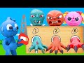 Tiny Makes Monster Nails : Zombies, Vampires - Unstable Nail Salon | TDC Clay Mew Funny Animation
