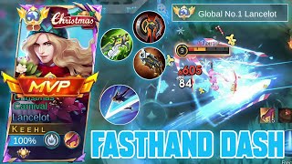 SAVAGE! GLOBAL LANCELOT CARRY TEAM IN SOLO RANK! LANCELOT FASTHAND - MOBILE LEGENDS