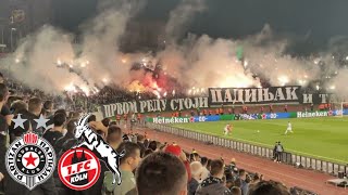 Interruption of the football match Partizan Cologne - Partizan \