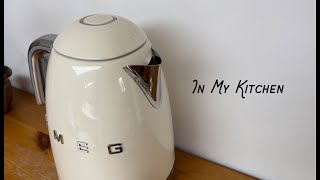 Retro home appliances 🍳 SMEG electric kettle and new tableware | Shrimp and pumpkin penne gratin