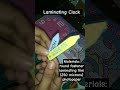 how to make interactive laminating clock #reels #clock  #trending