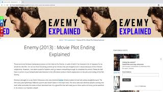 Enemy｜ 複製された男　映画の感想評価ネタバレレビュー