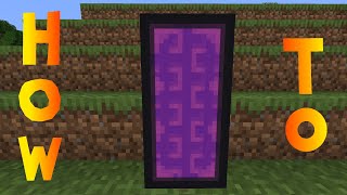 Minecraft: How to Make a Nether Portal Banner - Tutorial