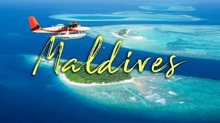 Flying Over MALDIVES 4K UHD | Relaxing Music