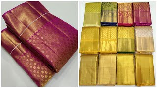 26/12/22 Tissue Kanjivaram bridal pure silk sarees | Trendy Kanchipuram Pattu Sarees