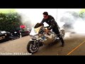 mtt y2k turbine motorcycle acceleration u0026 startup u0026 exhaust sound u0026 burnout u0026 speed