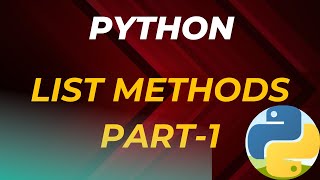 List Methods in Python-Part-1-append(), pop(), extend().....| Python Tutorial in Tamil for Beginners