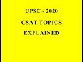 How to approach topics for CSAT Prelims 2020, CSAT MATH.