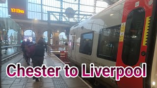 A train ride from Frodsham to Liverpool via Halton Curve