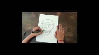 How to draw One Piece logo | One Piece | anime | strawhat Luffy | pirate ship logo | #shorts