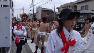 H28魚吹八幡神社秋季例祭　宵宮　新在家檀尻　宮内交差点１