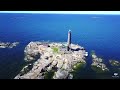 bengtskär lighthouse aerial flight video with dji mavicpro