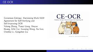 Cvpr26 Consensus Entropy Harnessing Multi Vlm Agreement For Self Verifying And Self Improving Ocr