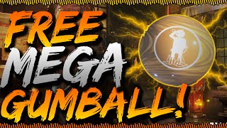 Shadows Of Evil - FREE MEGA RARE GUMBALL! "Free Gobblegum Easter Egg" (BO3 Zombies)