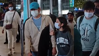 Mahesh Babu and Family Spotted @ Hyderabad Airport | Manastars