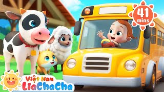 🐮 Chuyến xe buýt của trang trại 🚌 Chuyến xe buýt vui nhộn | LiaChaCha - Ca Nhạc Thiếu Nhi Việt Nam