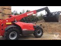 manipulare siloz incarcator telescopic manitou mlt 960