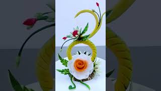 Amazing Vegetable Flower Decoration as Beautiful Garnishing Ideas #shorts