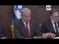 netanyahu condemns iran executions at cabinet meeting