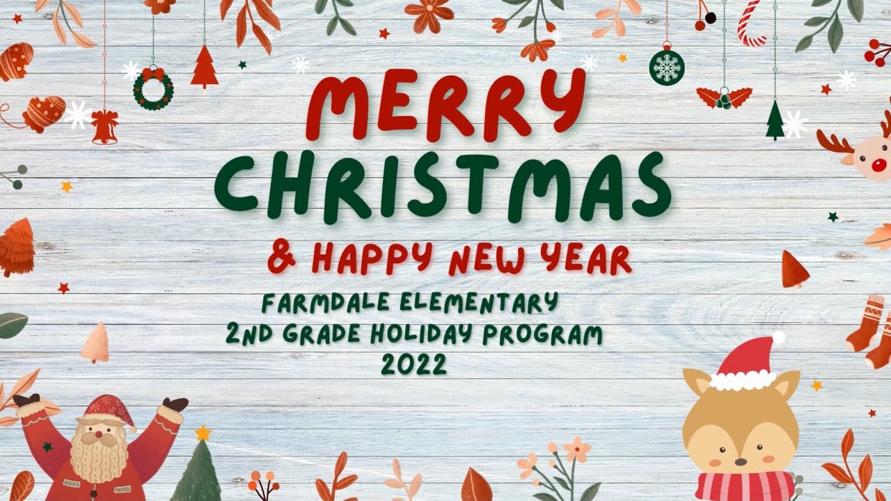 2nd Grade Holiday Program Youtube
