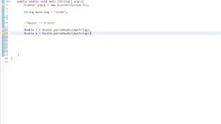 Beginners Java, Lesson 13, Wrapper Classes, simple methods, using strings, parsing numbers