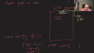 CS 124 UI—9: React: Props vs State
