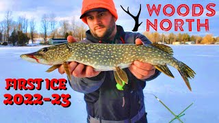 ITS HERE! FIRST ICE Fishing Action of the Season in VERMONT