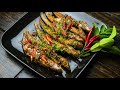 fried sheatfish in red curry sauce recipe shu shi pla nuea aon original thai food