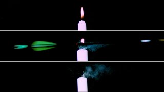 Arrow hits flame of candle in slow motion 🏹🕯️