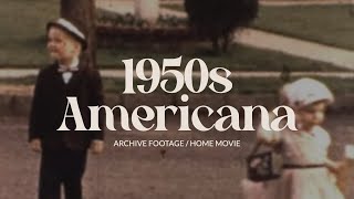 Archive footage of 1950s Suburbs | Americana home movie 8mm film