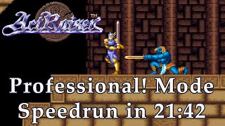 ActRaiser - Professional! | Speedrun in 21:42 [World Record] [No commentary]