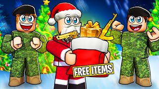 I Became Santa and Gave My Roblox Army FREE Gifts