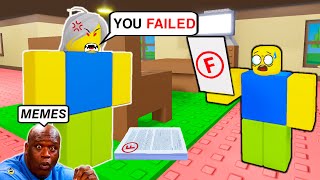 OOPS, I Failed My Maths Test On ROBLOX (ALL NEW ENDINGS) | Roblox Bacon Strong