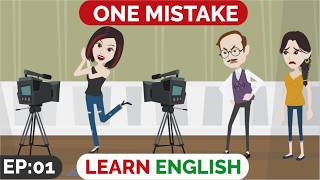 ❤️One Mistake Part 1 | Animated stories | English Story | English Conversation | Window English