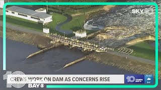 Manatee County crews work on dam as concerns rise in the community