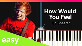 Ed Sheeran - "How Would You Feel (Paean)" EASY Piano Tutorial - Chords - How To Play - Cover