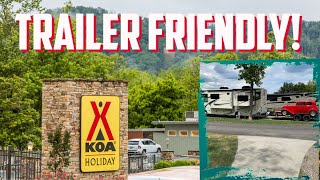 HOT ROD FRIENDLY KOA CAMP GROUND PIGEON FORGE TN REVIEW Race car trailer friendly