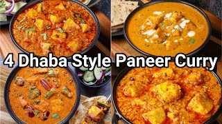 4 Must try Dhaba Style Paneer Gravy Curry | 4 Paneer Masala Gravy Curry - Dhaba Style Tips & Tricks