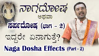 ಸರ್ಪ ದೋಷ-2 | Sarpa dosha-2 |kannada| Naga doshada parinamagalu