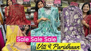 Viti My Paridhan Brings You Stock Clearance Sale on Cotton 1, 2 \u0026 3 Piece Suits, A Line \u0026 Anarkalis.