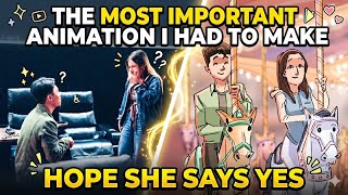 I animated our love story to propose… Her reaction was everything