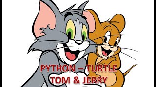 ❤️TOM AND JERRY❤️... python turtle programming #pythonprogramming #youtubevedio #howtomake