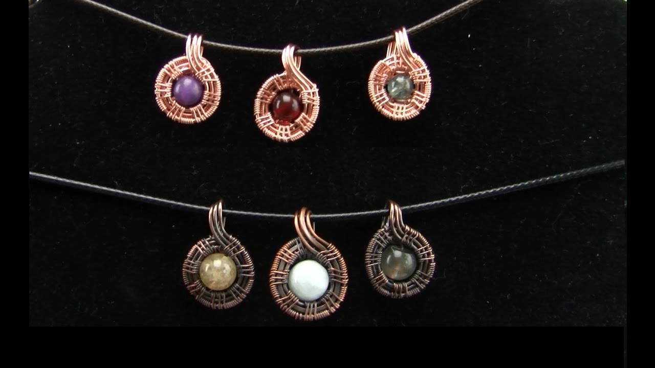Mini Bead Pendant Wire Wrap Tutorial Youtube