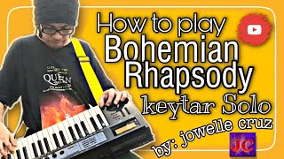 HOW TO PLAY BOHEMIAN RHAPSODY SOLO keytar tutorial