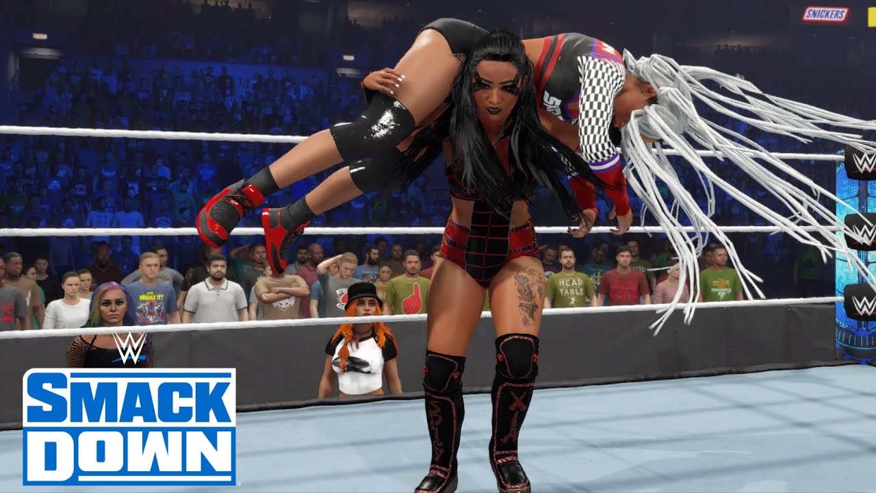 WWE 2K23 SMACKDOWN B-FAB VS XIA LI (TEGAN NOX & GIGI DOLIN AT RINGSIDE ...