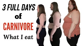 3 FULL Days of Eating Carnivore | Carnivore Diet Meals and Recipes | Carnivore Snacks