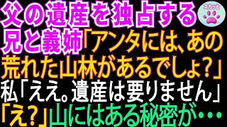 父の遺産を独占する兄と義姉「アンタにはあの荒れた山があるでしょ？w」私「そうでした。他の遺産は要りません」「えっ 」父からもらったその山にはある秘密が【スカッとする話】