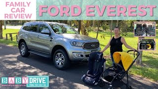 Family car review: 2021 Ford Everest Trend 4WD | BabyDrive child seat and pram test!