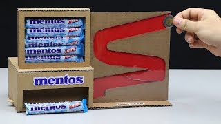 Wow! Amazing Mentos Vending Machine with Coin