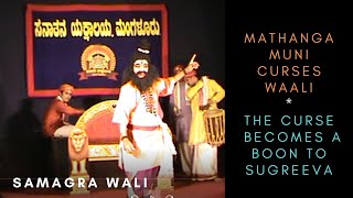 YAKSHAGANA 'SAMAGRA VAALI ' BY SANATANA YAKSHALAYA EPISODE -17,DUNDUBI IS KILLED,WAALI CURSED